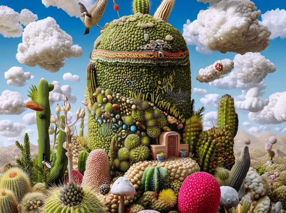 Lebendige Kaktus-Skulptur - CALVENDO Foto-Puzzle'