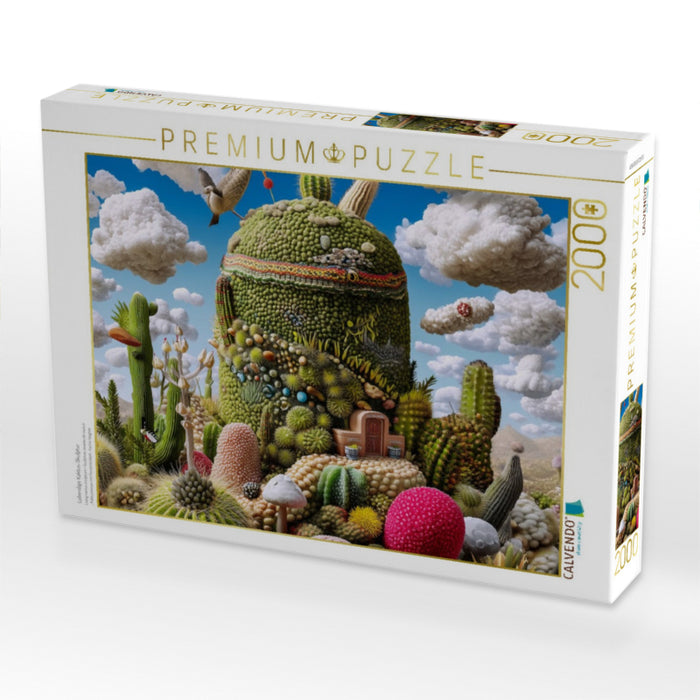 Lebendige Kaktus-Skulptur - CALVENDO Foto-Puzzle'
