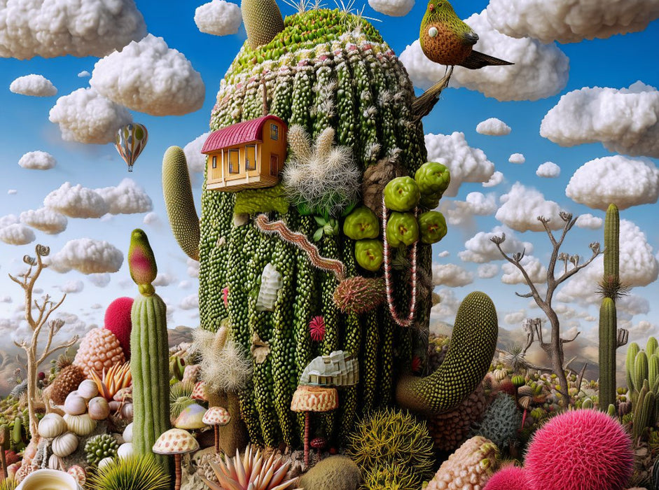 Kaktusvilla mit Ausblick - CALVENDO Foto-Puzzle'