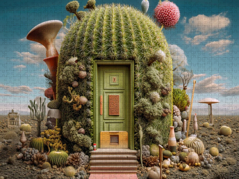 Kaktusarchitektur mit Charakter - CALVENDO Foto-Puzzle'