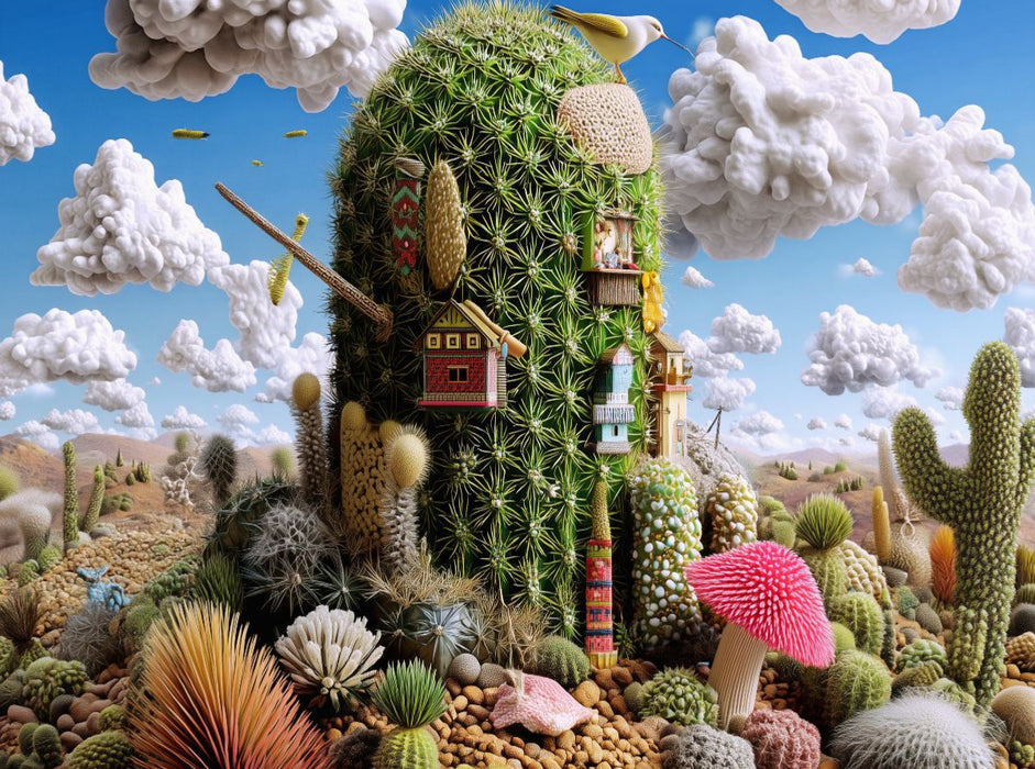 Hoch hinaus im Kaktusturm - CALVENDO Foto-Puzzle'