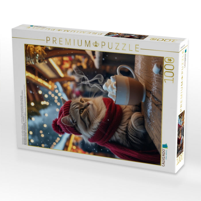 Winterkatze mit heißem Kakao – niedliches Weihnachtsbild für Katzenfreunde

Winterkatze mit heißer Schokolade – gemütliches Weihnachtsmotiv mit Marshmallows

Winterkatze mit heißer Schokolade - CALVENDO Foto-Puzzle'