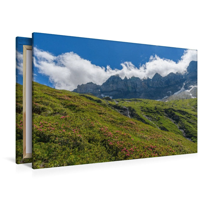 Premium Textil-Leinwand Wo die Wolken die Erde berühren