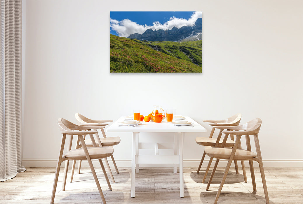 Premium Textil-Leinwand Wo die Wolken die Erde berühren