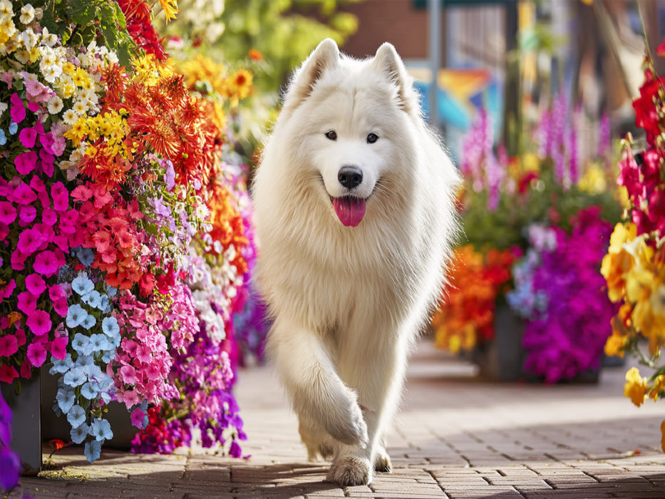 Samojede im Sommer - CALVENDO Foto-Puzzle'