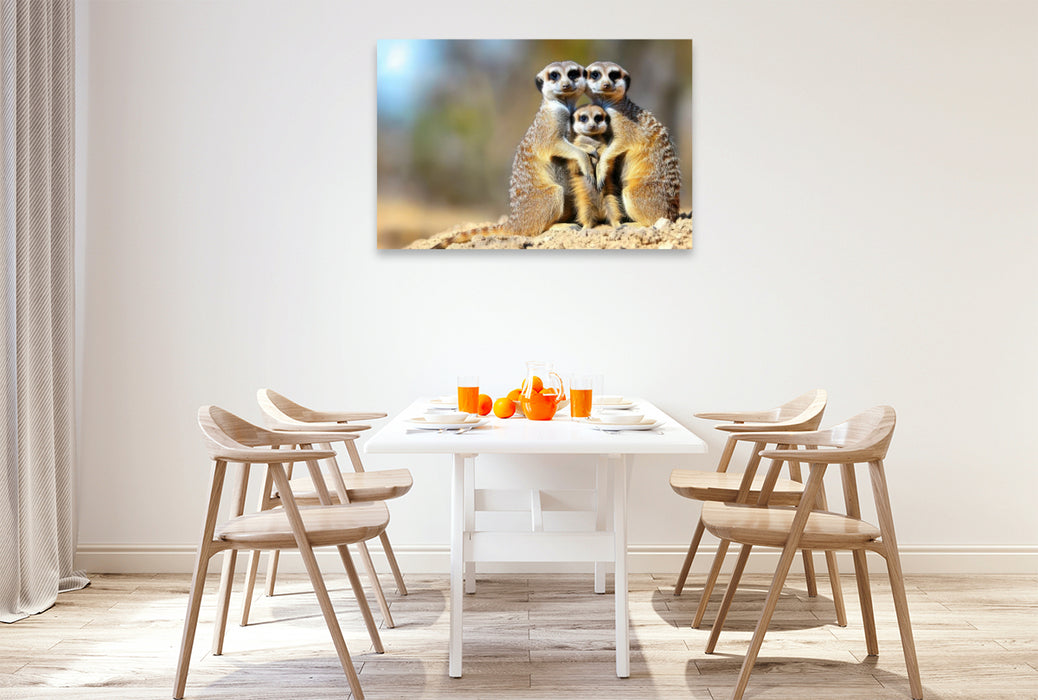 Premium Textil-Leinwand Ein wunderschönes Familienfoto