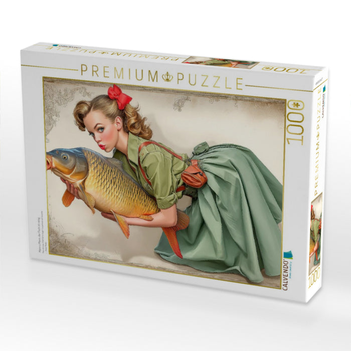Mann o Mann, der Fisch ist riesig - CALVENDO Foto-Puzzle'