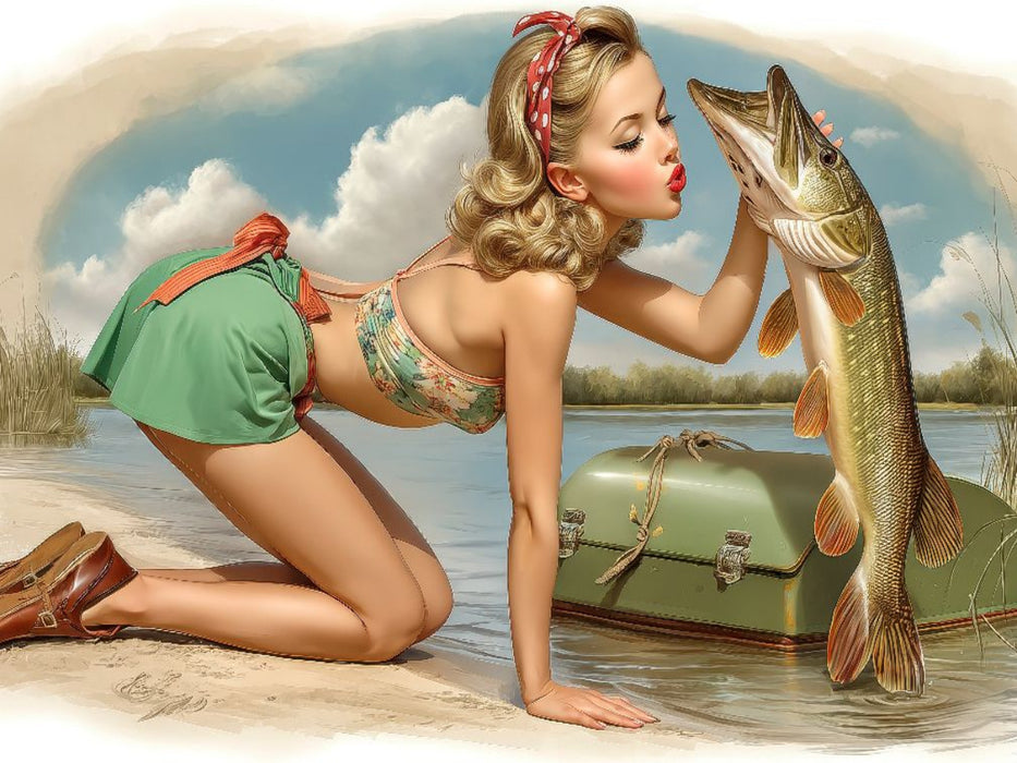 Da denkt so mancher - hier möchte ich der Fisch sein - CALVENDO Foto-Puzzle'