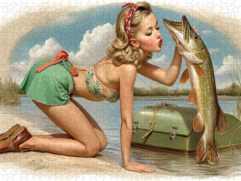 Da denkt so mancher - hier möchte ich der Fisch sein - CALVENDO Foto-Puzzle'