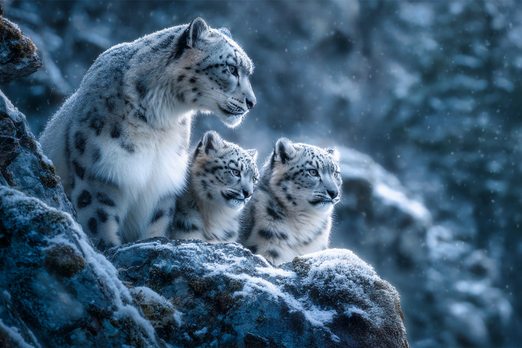 Premium Textil-Leinwand Die Freiheit trägt Fell