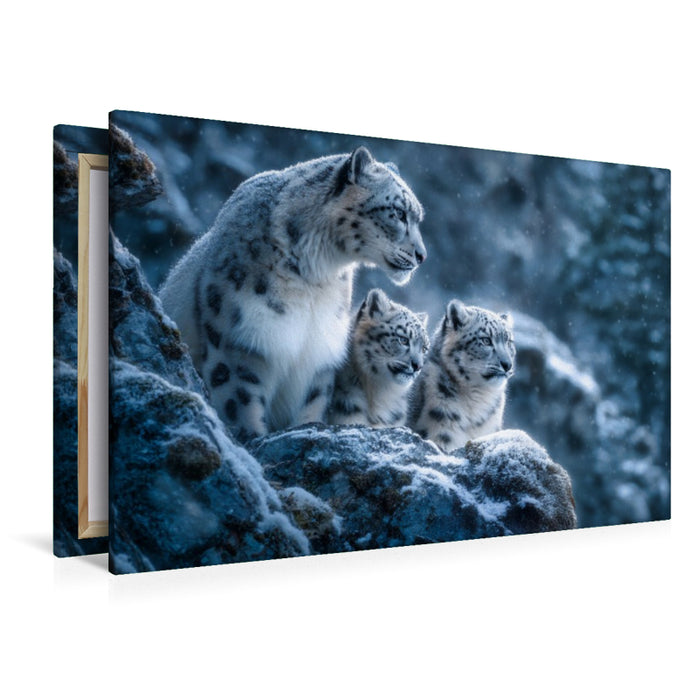 Premium Textil-Leinwand Die Freiheit trägt Fell