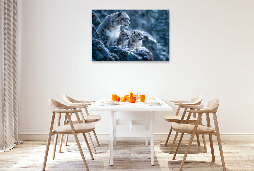 Premium Textil-Leinwand Die Freiheit trägt Fell