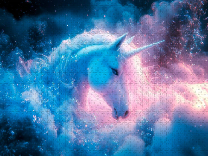 Das Einhorn und die Melodie des Mondlichts - CALVENDO Foto-Puzzle'