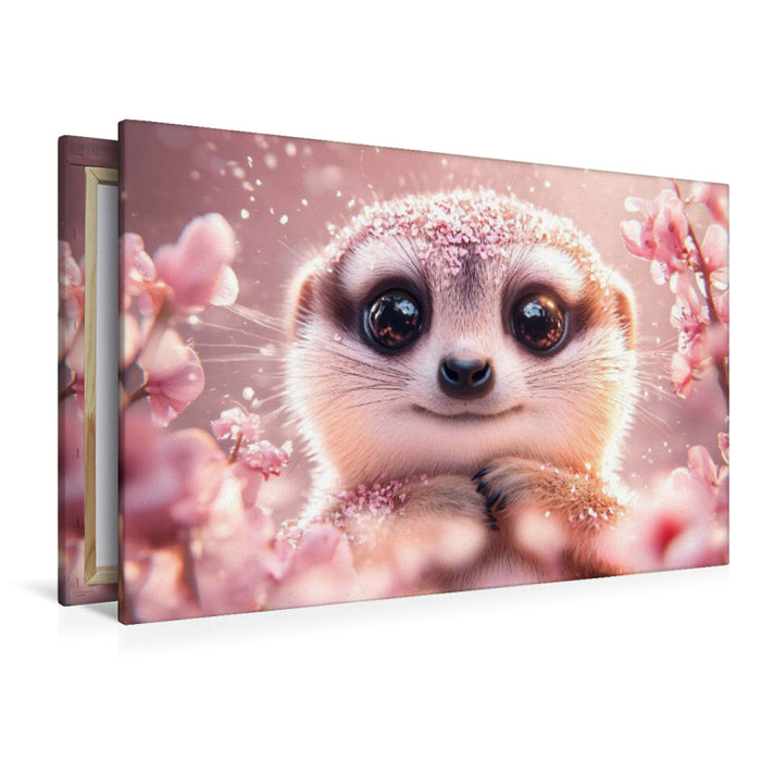 Premium Textil-Leinwand Wer kann bei diesem Blick noch Nein sagen