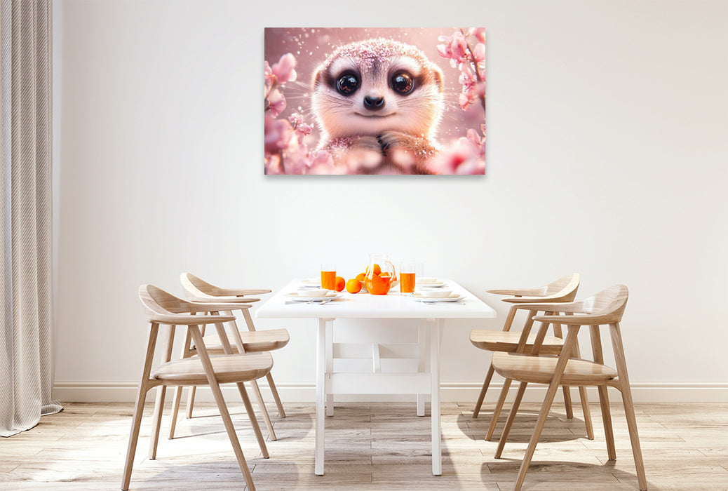 Premium Textil-Leinwand Wer kann bei diesem Blick noch Nein sagen