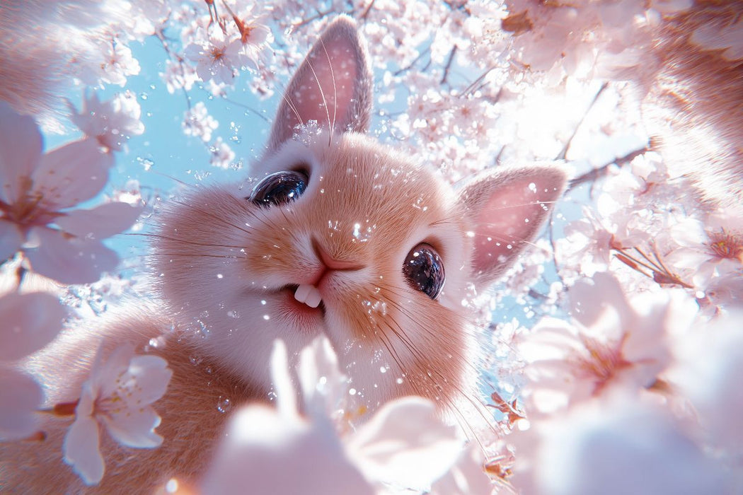 Premium Textil-Leinwand Ein Motiv aus dem Kalender Augen wie Knöpfe