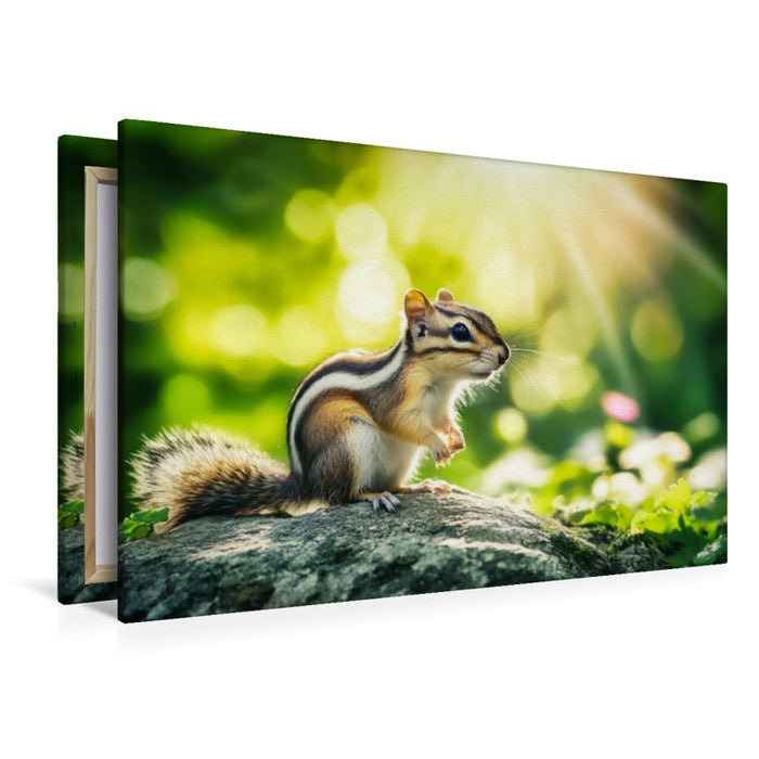 Premium Textil-Leinwand Auf der Lauer