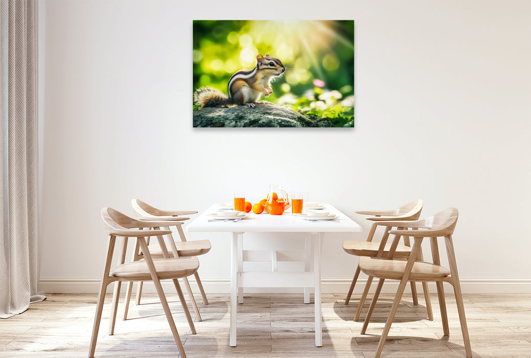 Premium Textil-Leinwand Auf der Lauer