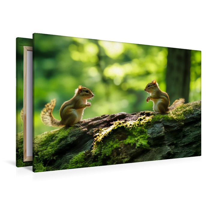 Premium Textil-Leinwand Ich seh dich auch!