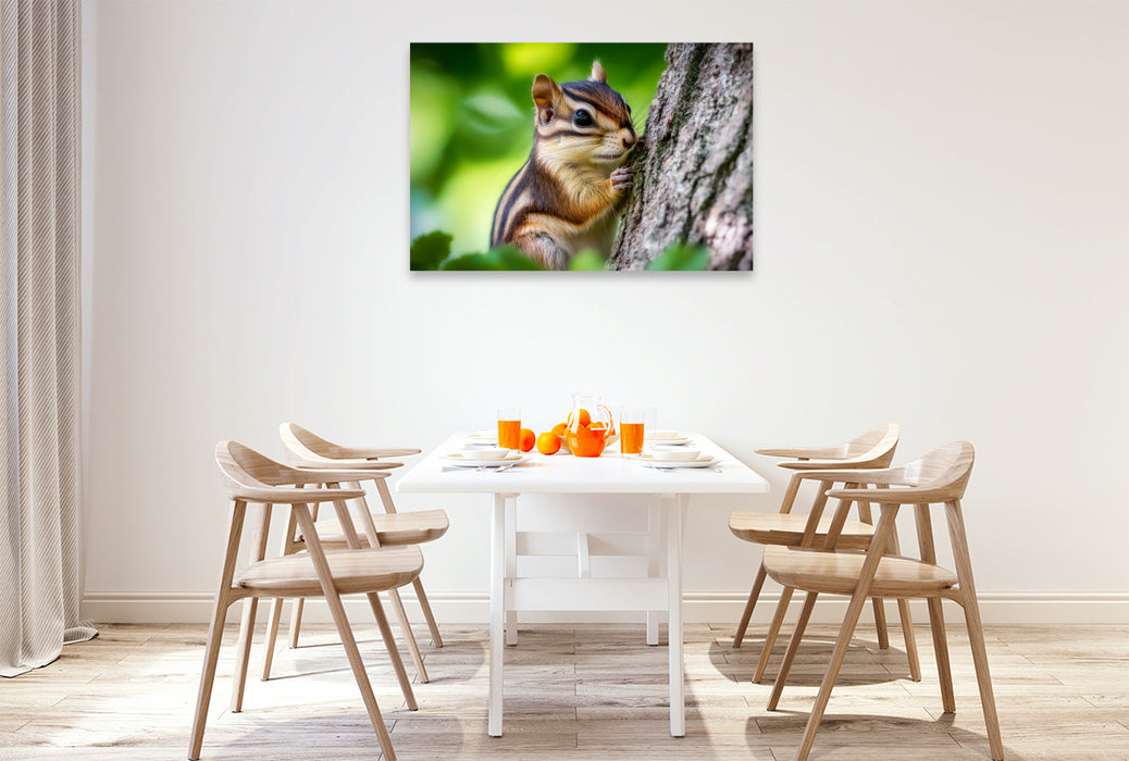 Premium Textil-Leinwand Von Zweig zu Zweig