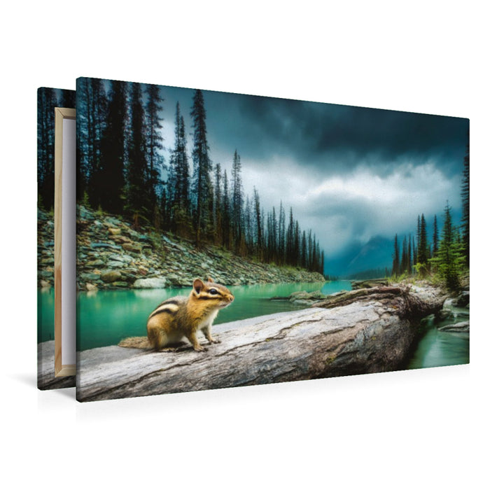 Premium Textil-Leinwand Flink wie der Wind