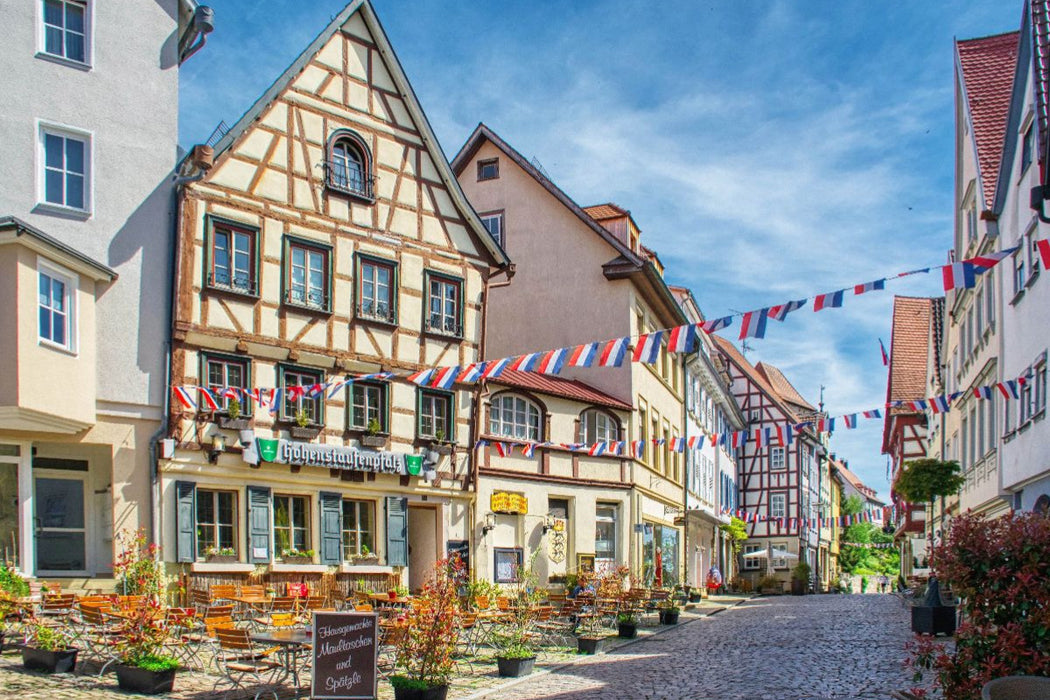 Premium Textil-Leinwand Hohenstaufenpfalz