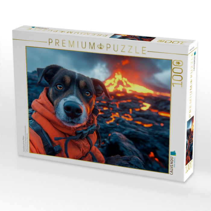 Feuerfest auf vier Pfoten - CALVENDO Foto-Puzzle'