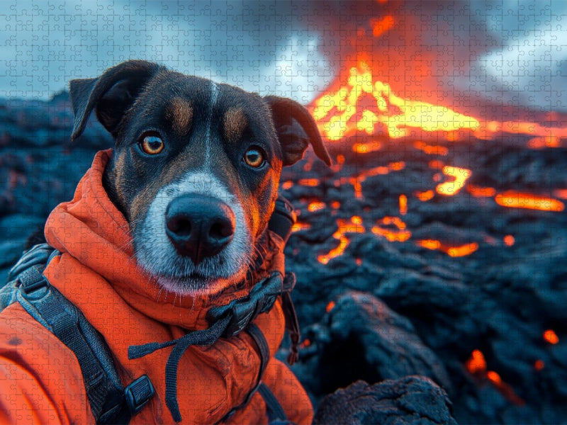 Feuerfest auf vier Pfoten - CALVENDO Foto-Puzzle'
