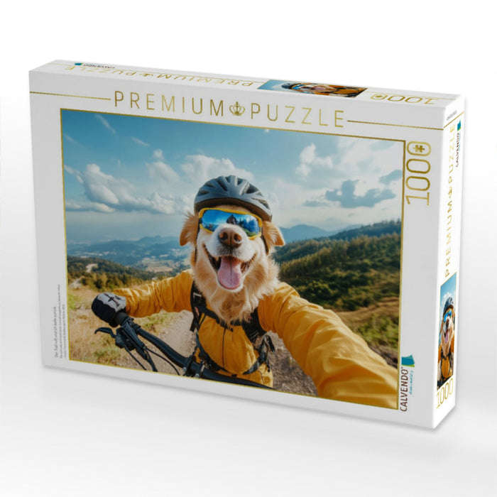 Der Trail ruft und ich belle zurück - CALVENDO Foto-Puzzle'