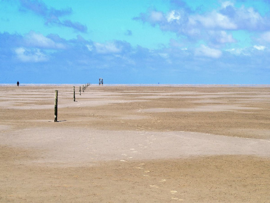 Wege im Sand – Westerhever Nordsee - CALVENDO Foto-Puzzle'