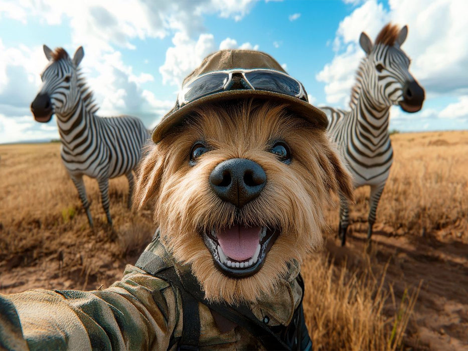 Selfie im Safari-Style - CALVENDO Foto-Puzzle'