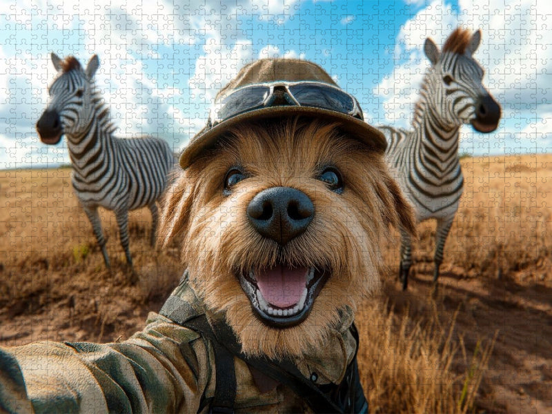 Selfie im Safari-Style - CALVENDO Foto-Puzzle'