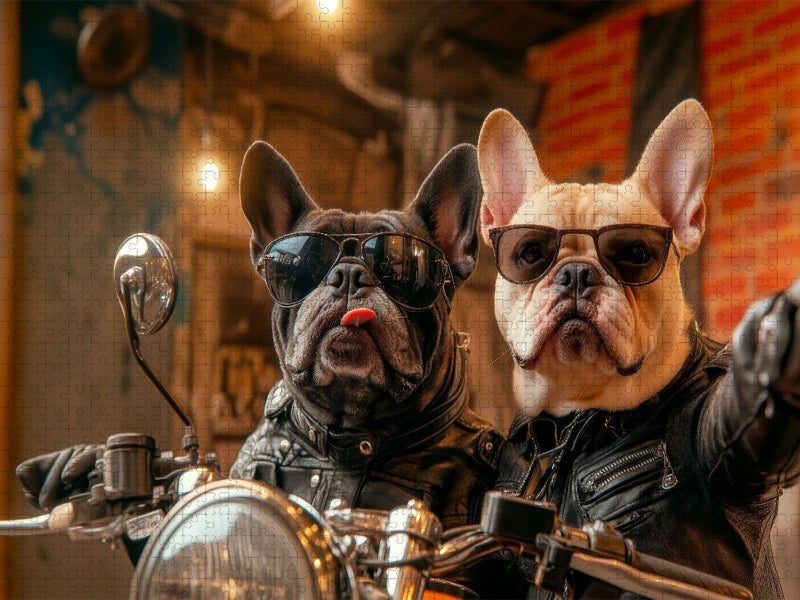 Easy Rider auf Pfoten - CALVENDO Foto-Puzzle'