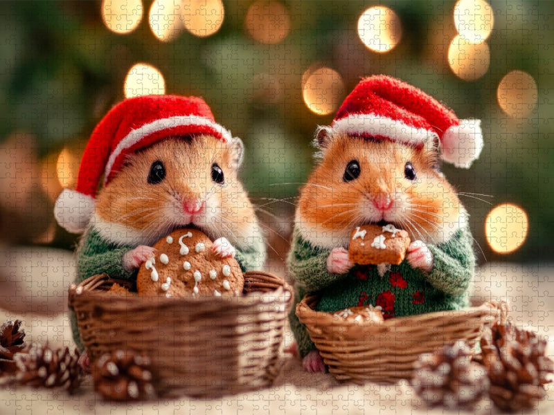 Flauschige Weihnachten - CALVENDO Foto-Puzzle'