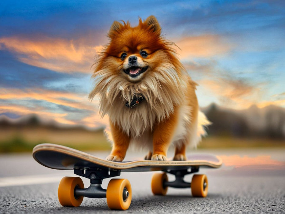 Lustiger Pomeranian - CALVENDO Foto-Puzzle'