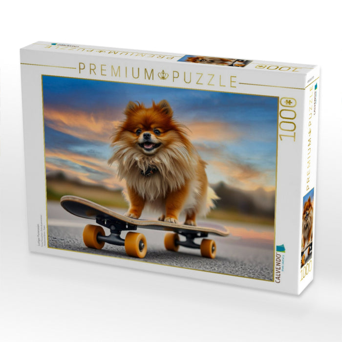 Lustiger Pomeranian - CALVENDO Foto-Puzzle'