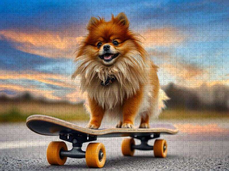 Lustiger Pomeranian - CALVENDO Foto-Puzzle'
