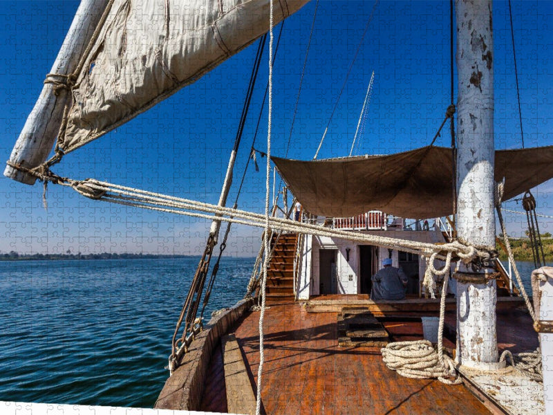 Stilvolles Segeln auf dem Nil mit einer Dahabeya - CALVENDO Foto-Puzzle'