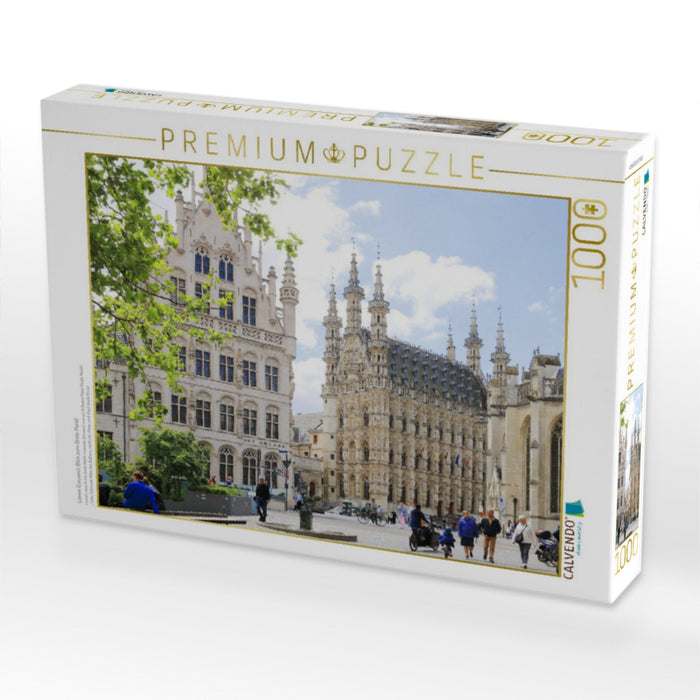 Löwen (Leuven), Blick zum Grote Markt - CALVENDO Foto-Puzzle'