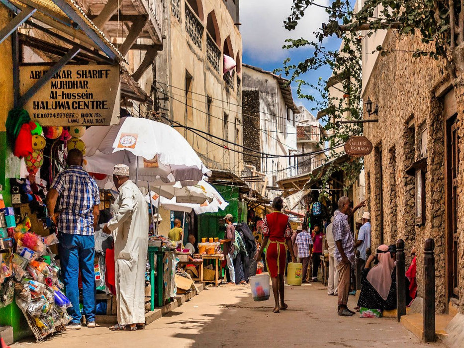Die Hauptstraße in Lamu-Stadt - CALVENDO Foto-Puzzle'
