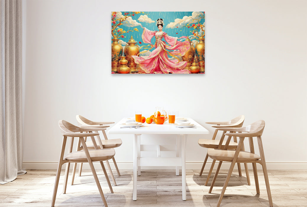 Premium Textil-Leinwand Tanz der Morgenröte