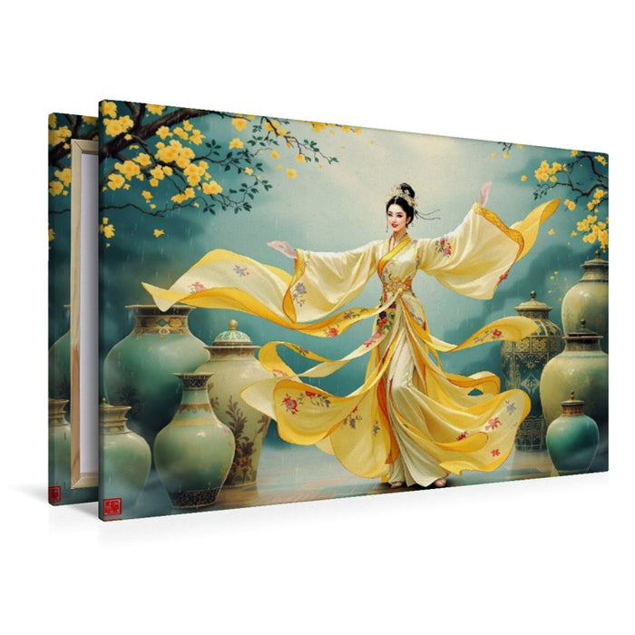 Premium Textil-Leinwand Harmonie in Bewegung