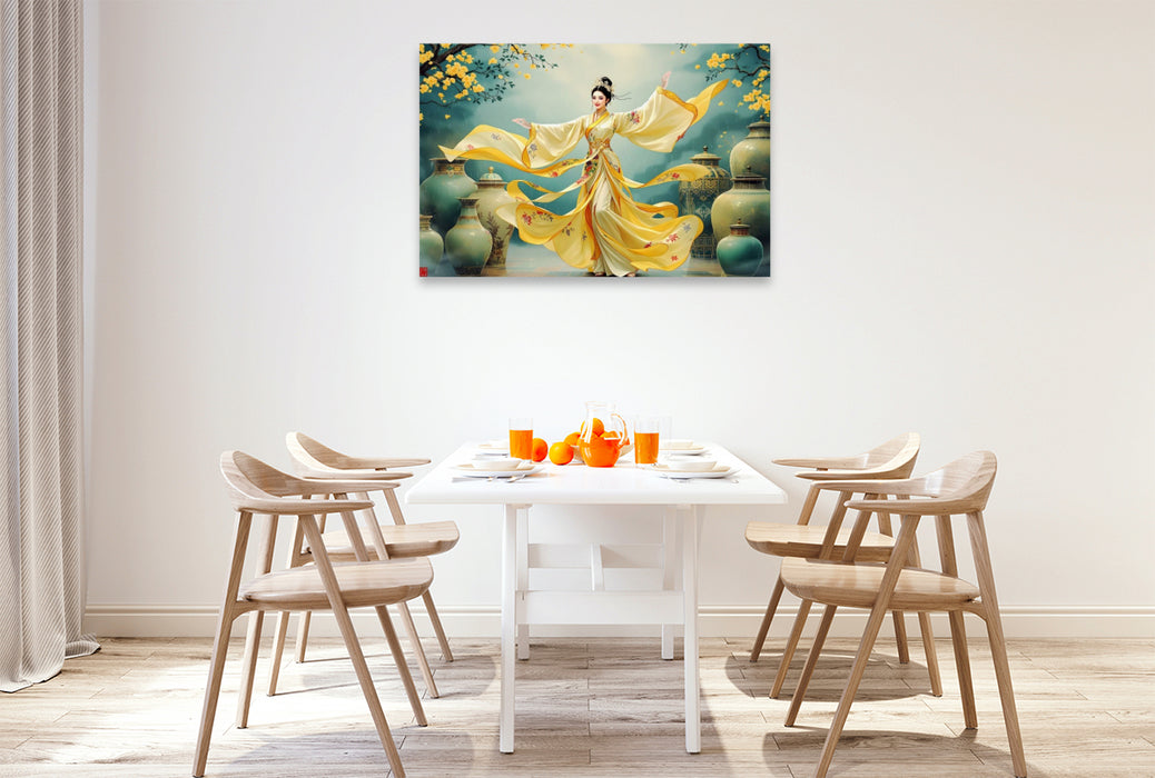 Premium Textil-Leinwand Harmonie in Bewegung