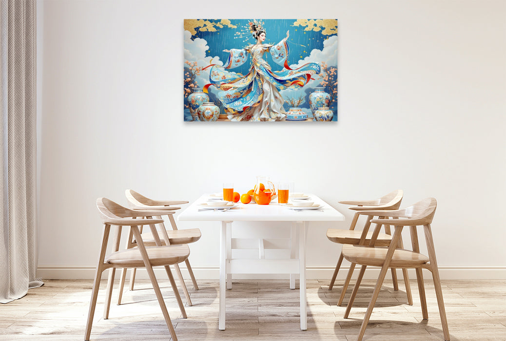 Premium Textil-Leinwand Göttin des Tanzes