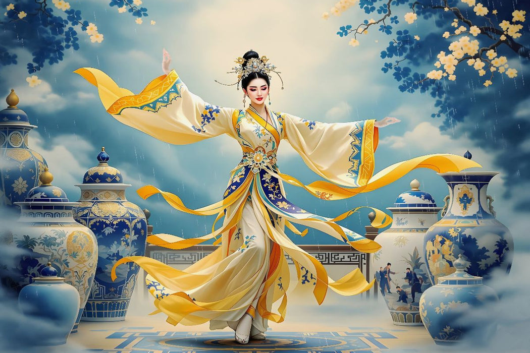 Premium Textil-Leinwand Sonnentanz