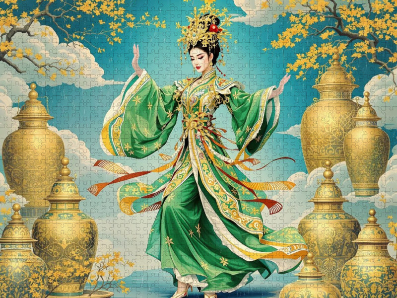 Traditionelle Tanz - CALVENDO Foto-Puzzle'