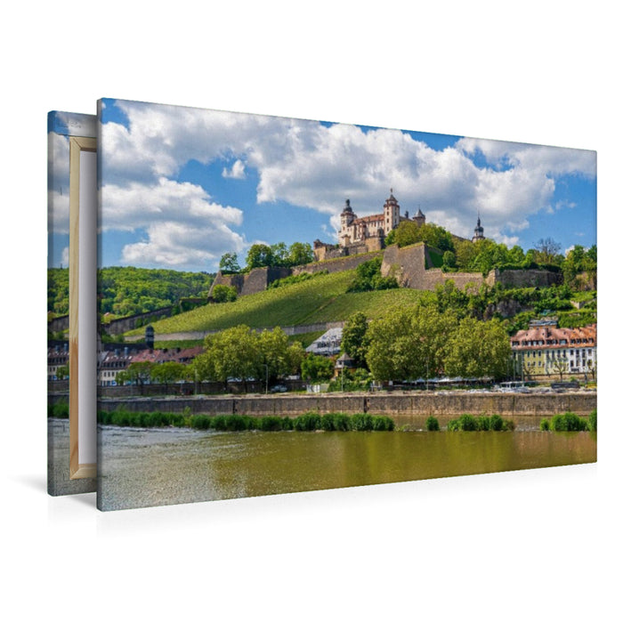 Premium Textil-Leinwand Festung Marienberg, Würzburg