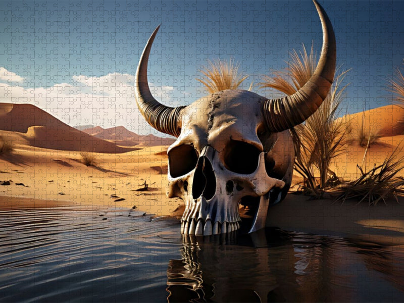 Der Wächter am Wasserloch - CALVENDO Foto-Puzzle'