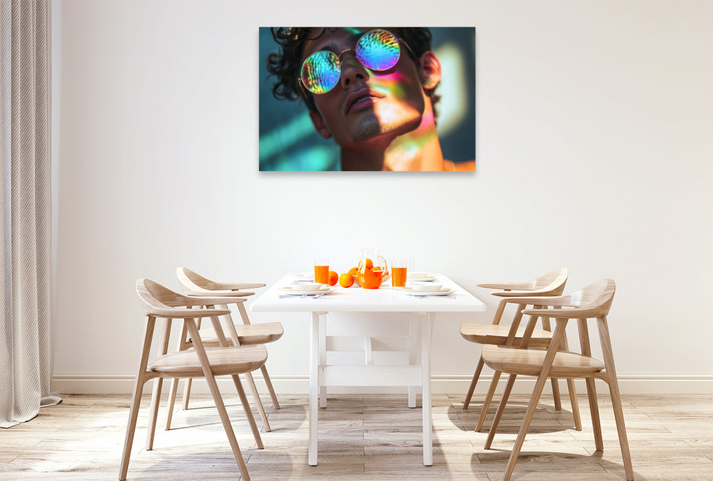 Premium Textil-Leinwand Wir tanzen auf den Straßen, weil wir lange im Schatten standen