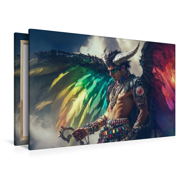 Premium Textil-Leinwand In jedem Regenbogen steckt eine Geschichte des Überlebens